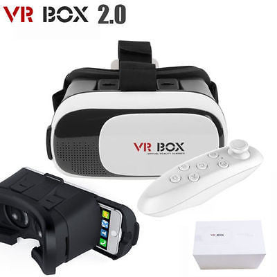3D VR BOX CASE 2ND GENERATION VIRTUAL REALITY GLASSES BLUETOOTH REMOTE