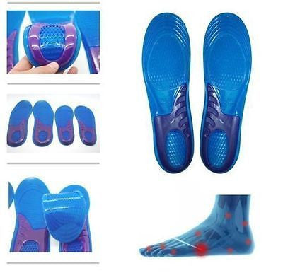 Female Orthotic Foot Sole Arch Support Massaging Gel Silicon Sport Insole