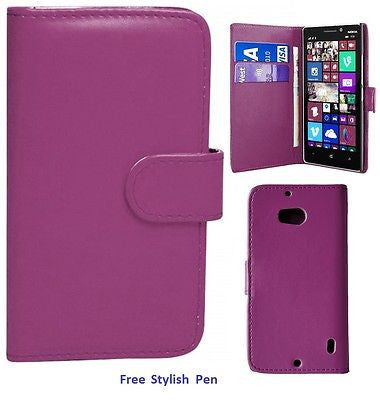 NOKIA LUMIA N930 930 WALLET PU LEATHER COVER CASE FREE SCREEN PROTECTOR.