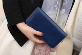 Women Long Leather Zip Holder  Phone ID Card Party Fashion Wallet Purse  Busines