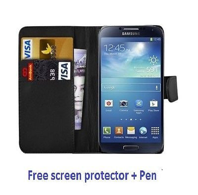 Flip Book Wallet Pu Leather Case For Samsung GALAXY S4 Mini i9190