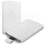 Real Pu Leather Pull Tab Slide in Pouch Cover For Apple iPhone 4/4G/4S & 5/5G/5S