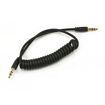 Coiled 3.5mm Aux Lead Cable Jack Car Stereo Audio Connection for PC iPhone iPod