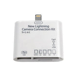 All in1 USB TF/SD/ SDHCCamera Connection Card Reader Adapter for iPad 4 Mini Air
