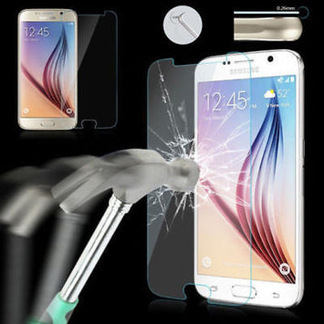100% GENUINE PREMIUM TEMPERED GLASS FILM SCREEN PROTECTOR FOR SAMSUNG GALAXY S6.