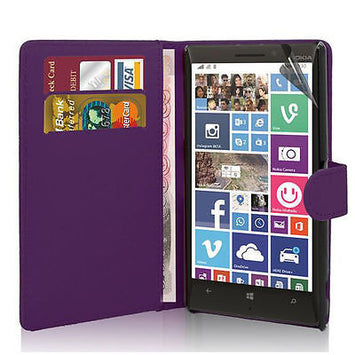 NOKIA LUMIA N520 WALLET BOOK CASE PU LEATHER COVER.