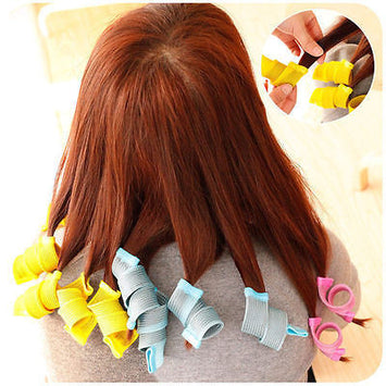 18pcs Hair Rollers DIY Curlers Large Magic Circle Twist Spiral Styling Tools