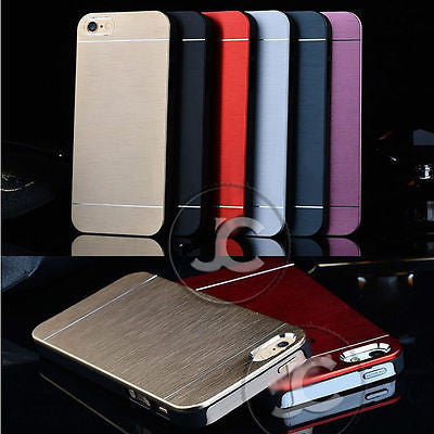 Deluxe Aluminum Metal Brush Cover Phone Housing Shell case for iPhone 6  5.5