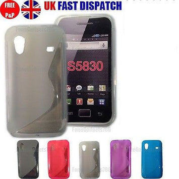 SILICONE GEL COVER FOR SAMSUNG GT-S5830 S5830i S5839i GALAXY ACE-Buy 2 Get 1Free