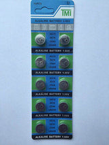 10 X AG13 LR44 SR44 L1154 357 A76 QUALITY ALKALINE BUTTON / COIN CELLS BATTERIE