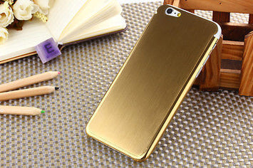 New Aluminum Slim Metal Brush Cover Phone Housing Shell case for iPhone 6& 5.5