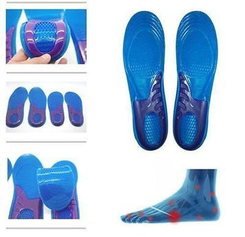 Male Orthotic Foot Sole Arch Support Massaging Gel Silicon Sport Insole