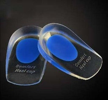 Male Comfort Silicone Gel Care Heel Shoe Cup Inserts Insoles-UK Stock Free Post