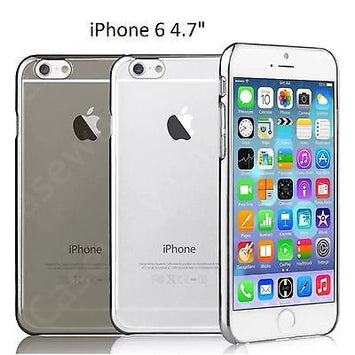 2x Thin Hard Plastic Slim Clear Cristal Transprent Case For iPhone 6 /6G