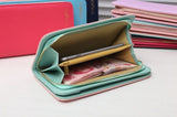 Women Long Leather Zip Holder  Phone ID Card Party Fashion Wallet Purse  Busines