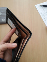 New Vintage Mens Wallets Fine Bifold Brown Black pu leather Credit Card Cool