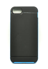 Blue Neo Hybrid  Spigen style smart bumper case for iPhone 7 7S-fat and free pp