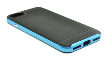 Blue Neo Hybrid  Spigen style smart bumper case for iPhone 7 7S-fat and free pp