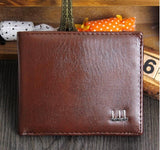New Vintage Mens Wallets Fine Bifold Brown Black pu leather Credit Card Cool