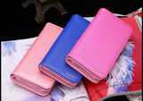 Women Long Leather Zip Holder  Phone ID Card Party Fashion Wallet Purse  Busines