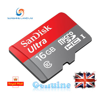 Genuin 16GB SanDisk Ultra MicroSDHC TF Memory Card Micro SD SDHC-UK Fast post