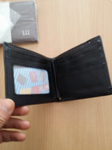 New Vintage Mens Wallets Fine Bifold Brown Black pu leather Credit Card Cool